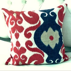Ikat print pillow cover